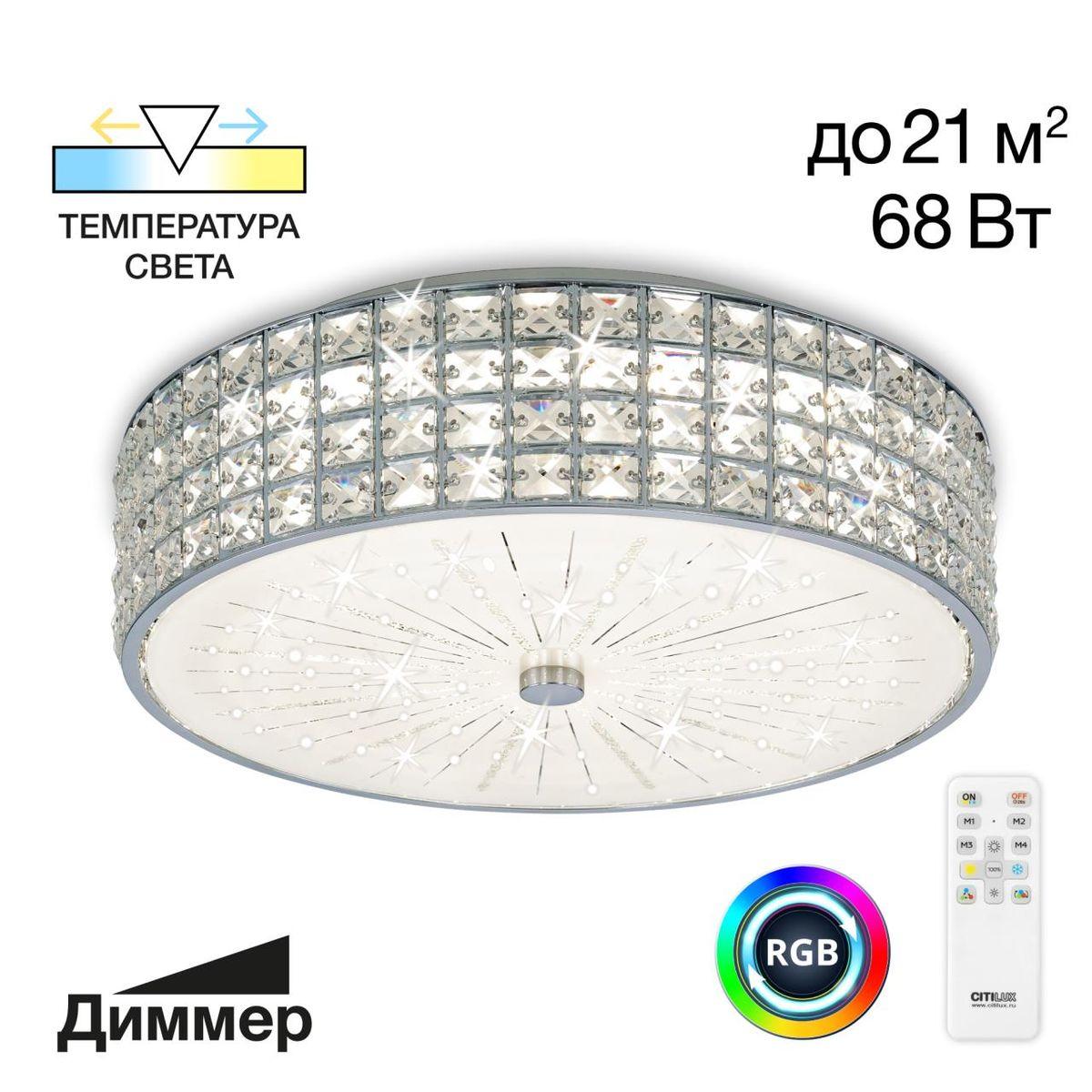 потолочный светодиодный светильник citilux портал cl32415g1