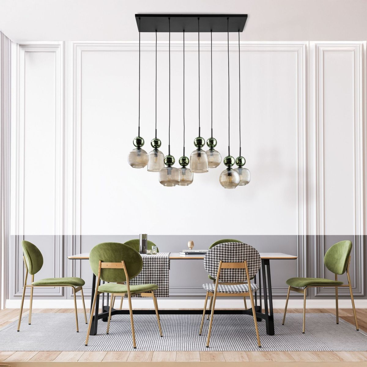 подвесной светильник tk lighting 11151 sophia green cognac a071836