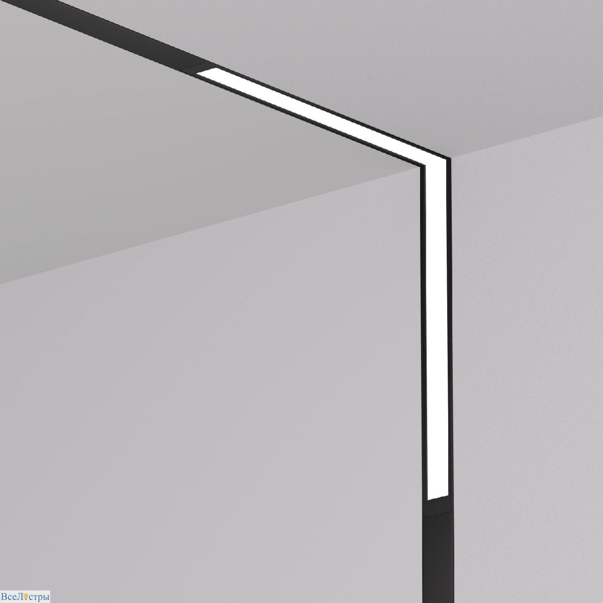 трековый однофазный светильник denkirs smart linear dk8015-bk
