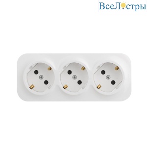 Розеточный блок двойной с/з со шторками Legrand Quteo 782238