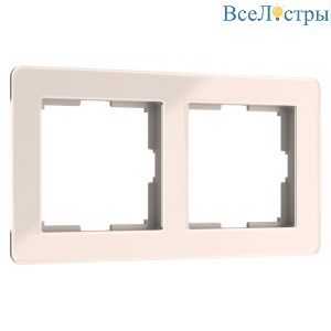 Рамка на 2 поста Werkel Acrylic айвори 4690389186288 W0022743