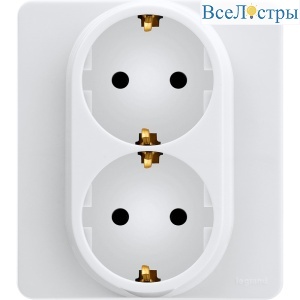 Розетка двойная с/з Legrand Inspiria 673750