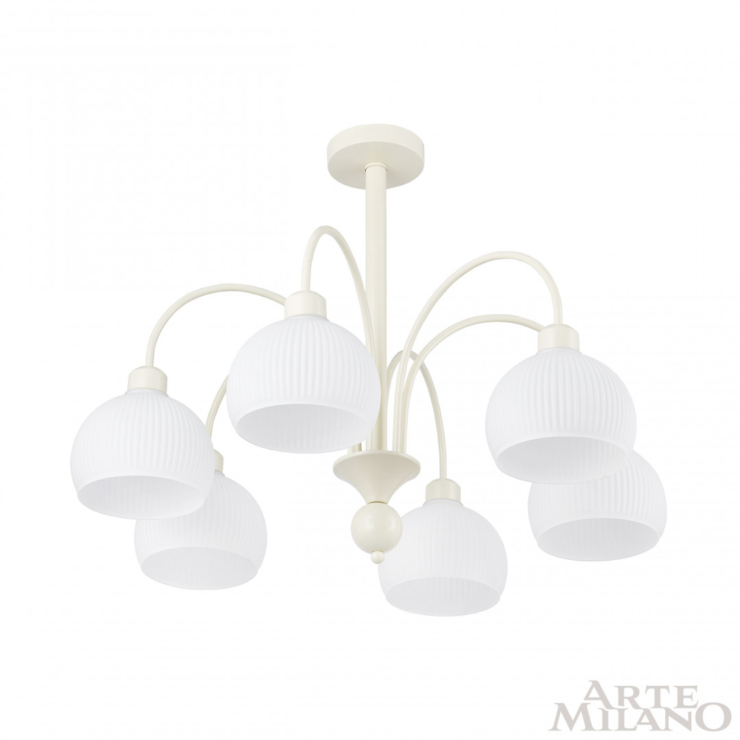 люстра на штанге arte milano napoli 313066/d700/6 iv