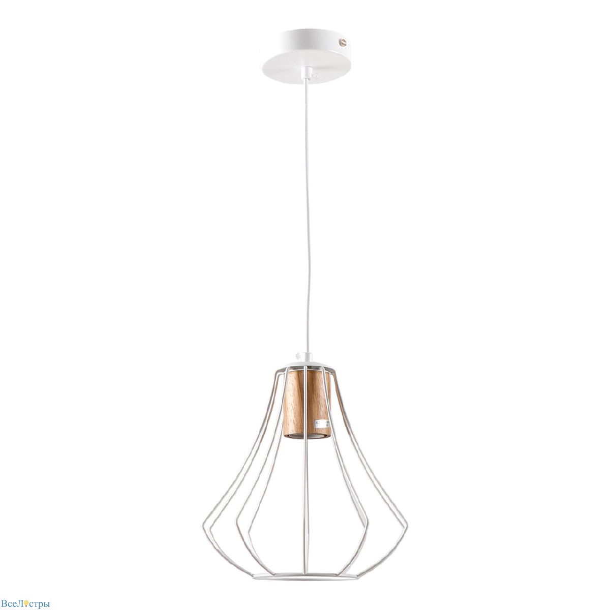 подвесной светильник imex md.9052-1-p-wh+wood