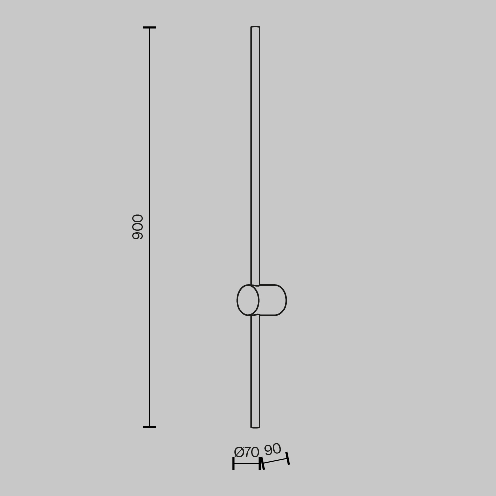 настенный светильник maytoni light stick mod237wl-l11b3k