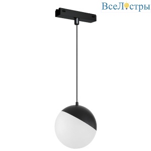 Трековый магнитный светильник Arlight MAG-VIBE-EMISFERO-HANG-R100-6W Day4000 (BK, 130 deg, 48V) 044165