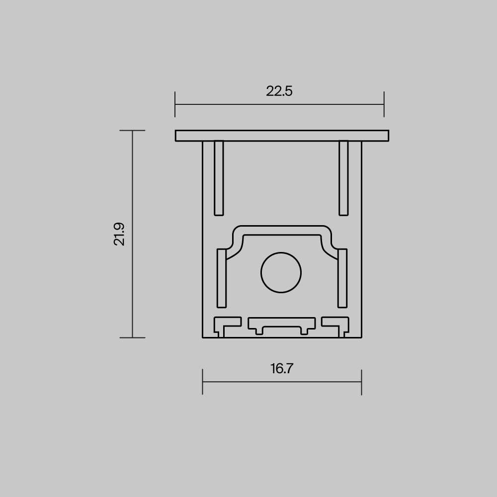 комплект заглушек профиля 2шт maytoni led strip 642051