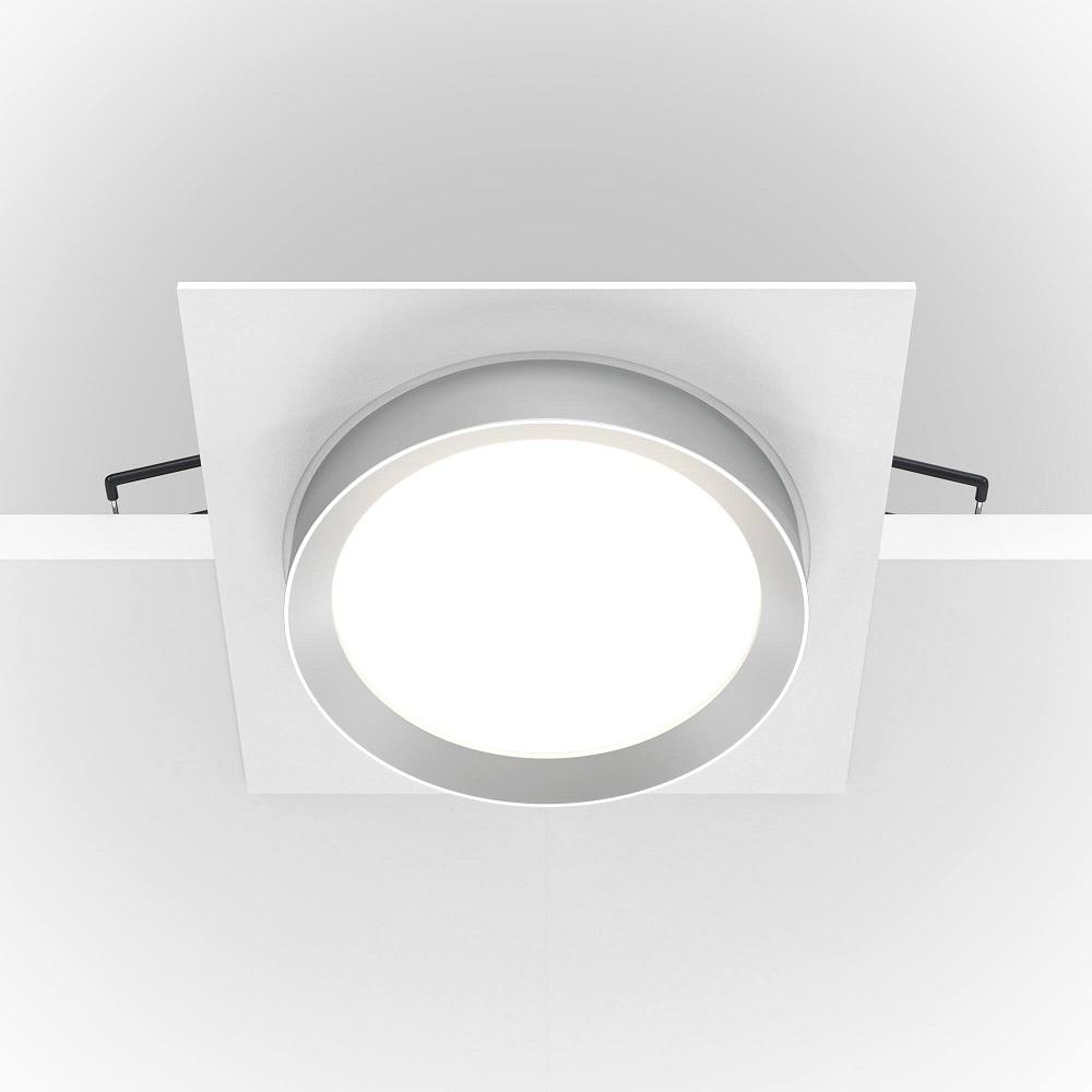 встраиваемый светильник maytoni hoop dl086-gx53-sq-ws