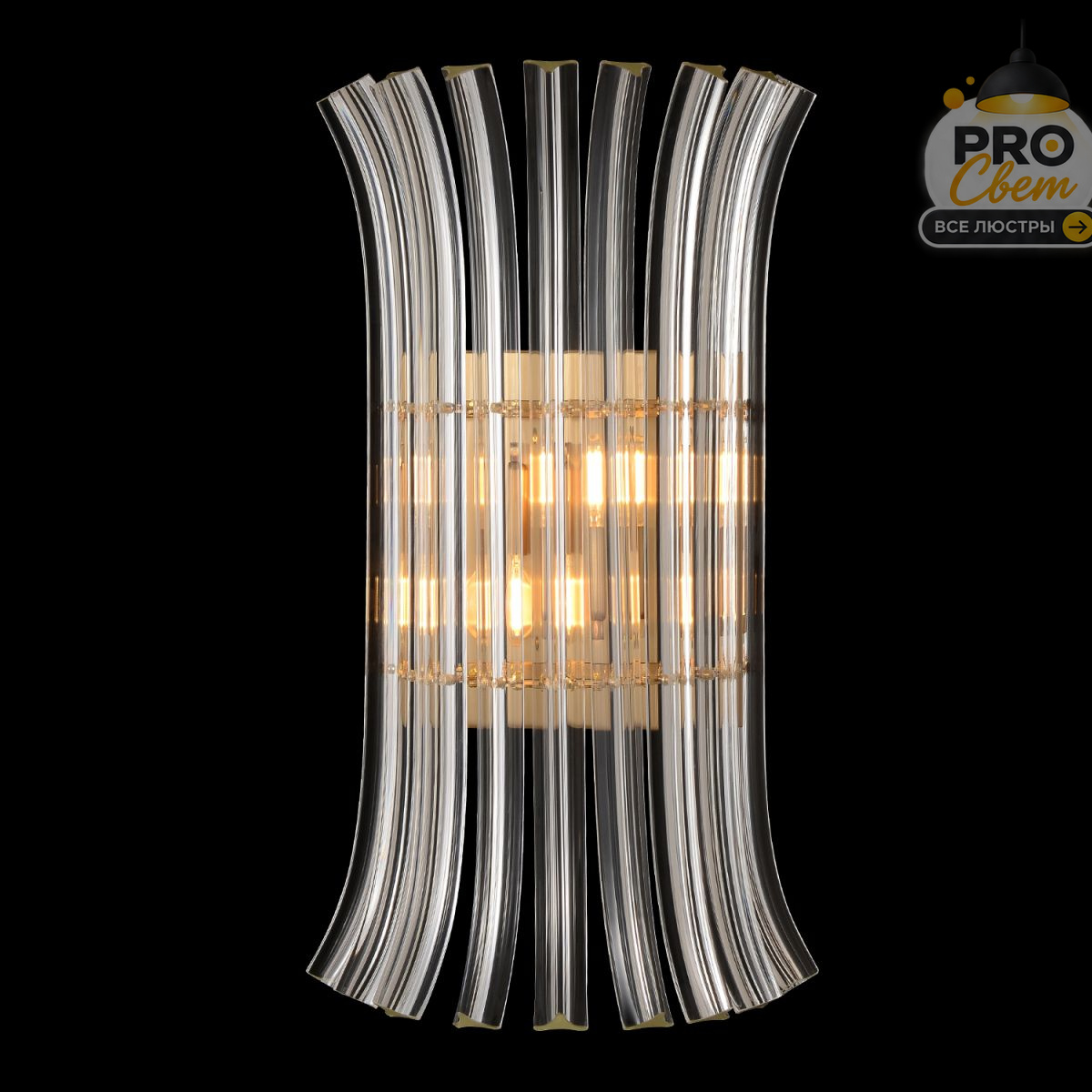 настенный светильник crystal lux cascada ap2 brass