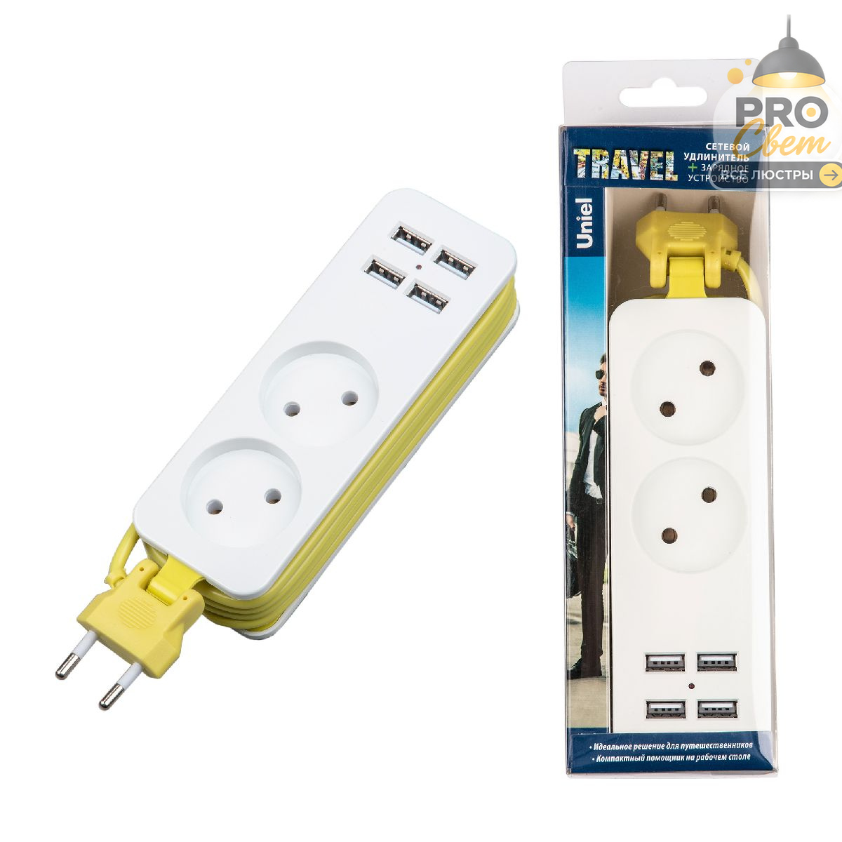 удлинитель uniel s-ct2-1,5u white/green ul-00011134