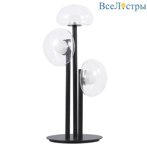 Настольная лампа Crystal Lux BOSQUE LG3 BLACK/TRANSPARENT