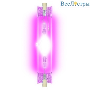 Лампа металлогалогенная линейная (04851) Uniel R7s 150W прозрачная MH-DE-150/PURPLE/R7s