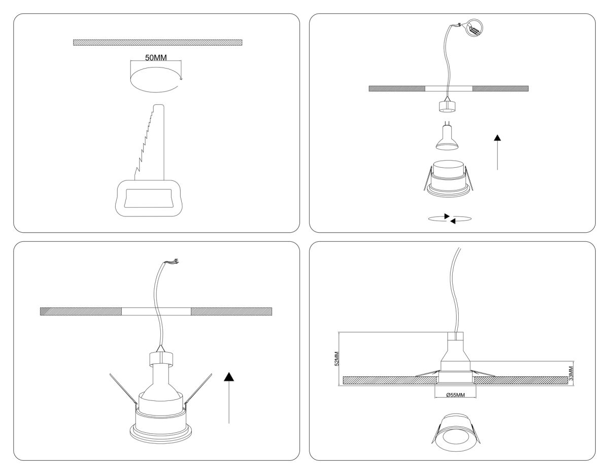 точечный светильник ambrella light techno spot ts51815