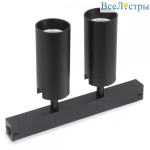 Трековый однофазный светильник AM Group Plain Opal AM590 2X10W 4000K BK
