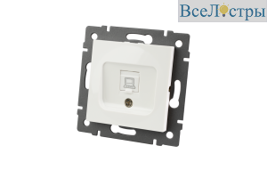 Механизм компьютерной розетки Arlight SCT-MPC1-PL-WH-V (RJ-45, CAT6) 049842