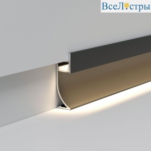 Профиль алюминиевый с рассеивателем для плинтуса Elektrostandard LL-2-ALP021 a066619