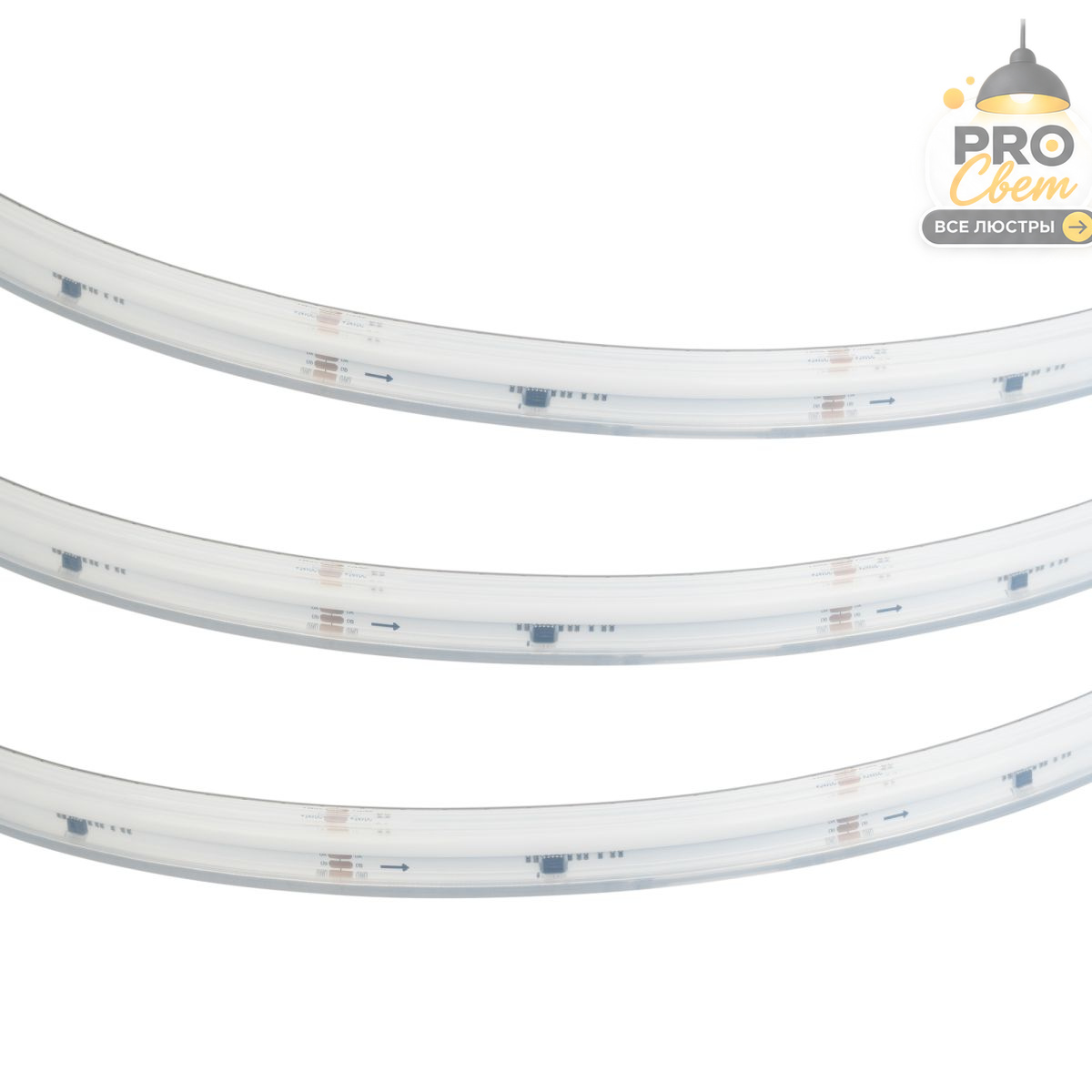 светодиодная лента герметичная arlight dmx-cob-ps-x1008-21mm 24v rgb-px126 (11 w/m, ip67, csp, 5m) 059821
