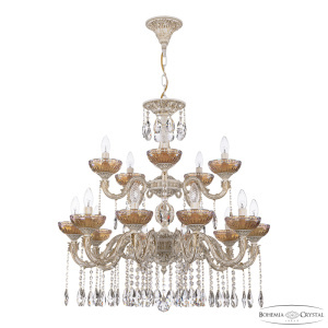 Подвесная люстра Bohemia Ivele Crystal AL79101/10+5/250/2D A WMG P Shampan/M-1G