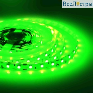 Светодиодная лента Apeyron 12В СТ 14,4Вт/м smd5050 60д/м IP20 5м зеленая 00-49