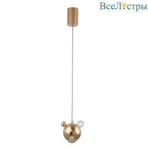 Подвесной светодиодный светильник Crystal Lux Amigo SP Led Gold