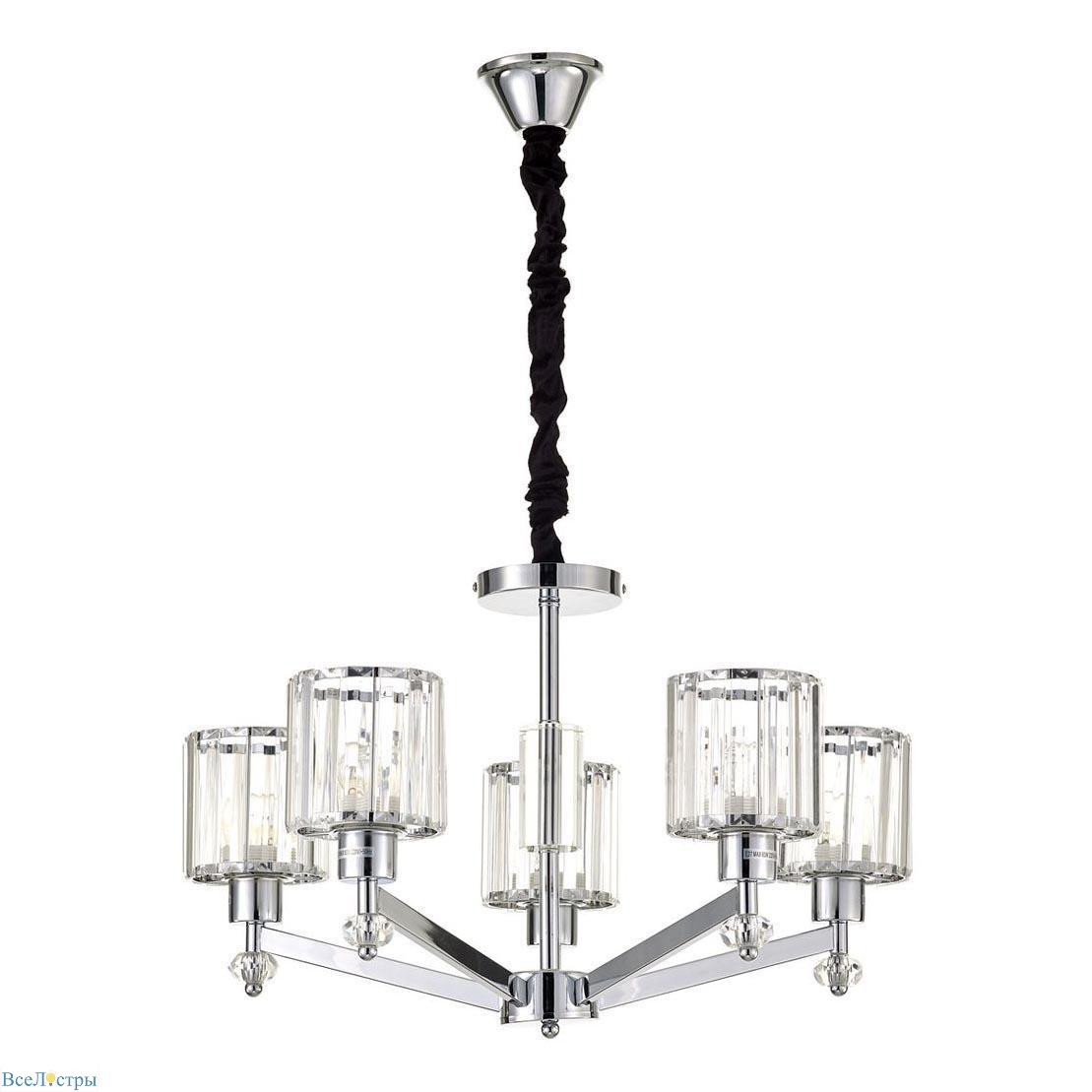 подвесная люстра escada adorn 691/5s (chrome)