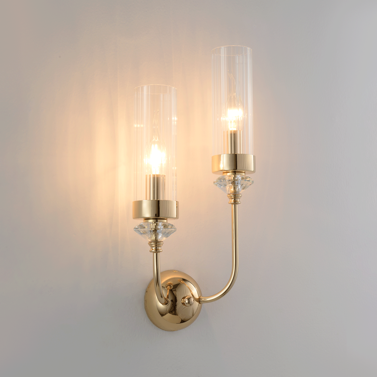 бра crystal lux secret ap2 gold