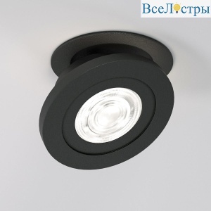 Встраиваемый светодиодный светильник Elektrostandard Surf 25084/LED 6W 4000K черный a063675