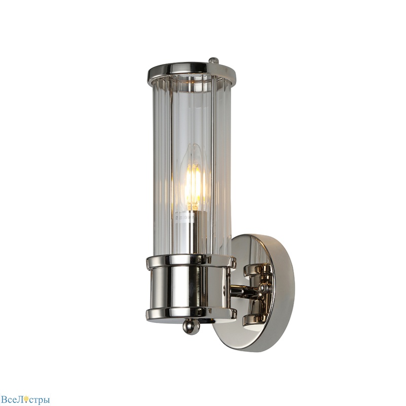 бра delight collection claridges km0768w-1b nickel