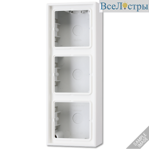 Коробка трехместная Jung LS583ASW