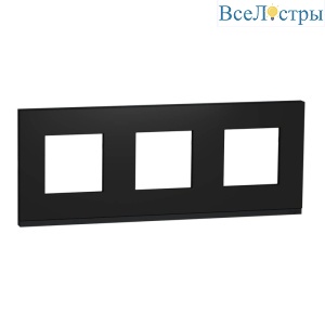 Рамка 3-постовая Schneider Electric Unica New NU600682
