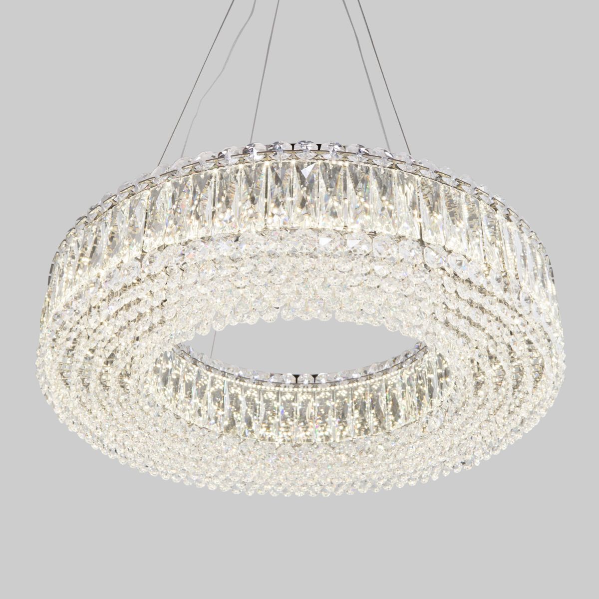 подвесная люстра eurosvet iride 101007 led хром a071458