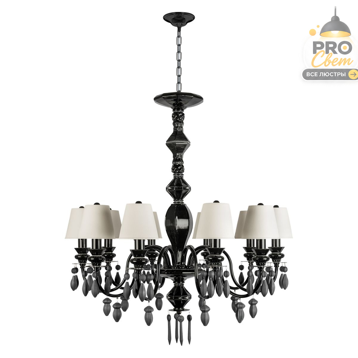 подвесная люстра loft it grace 10203/10 black