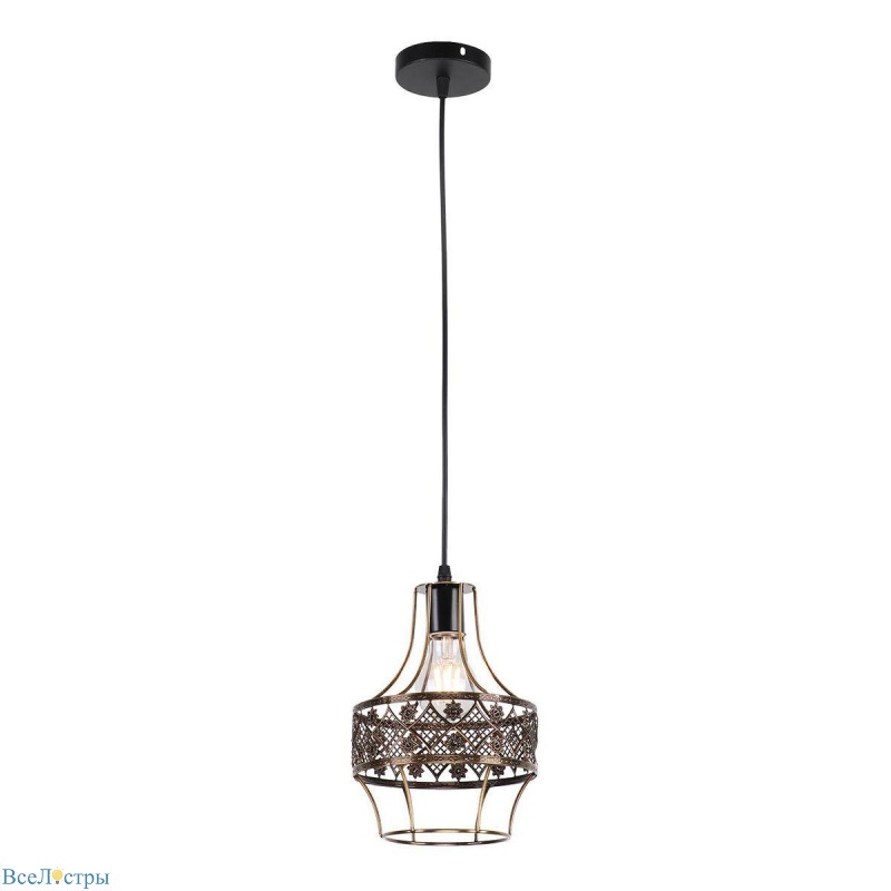 подвесной светильник imex md.0303-1-p bk+zgd