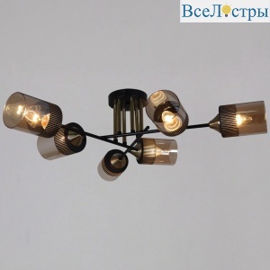 Потолочная люстра Reluce 48460-0.3-06 BK+COPPER