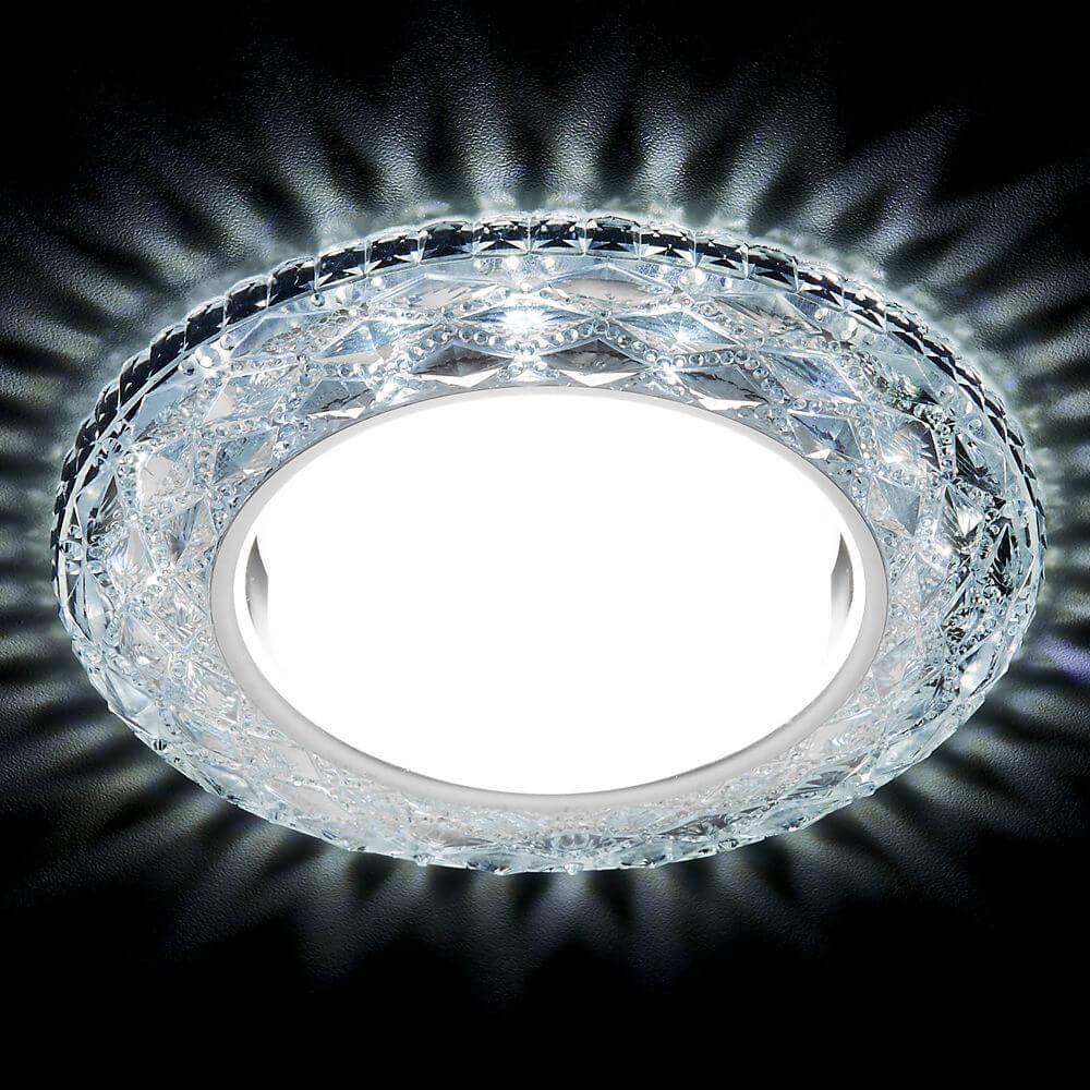 встраиваемый светильник ambrella light gx53 led g288 ch
