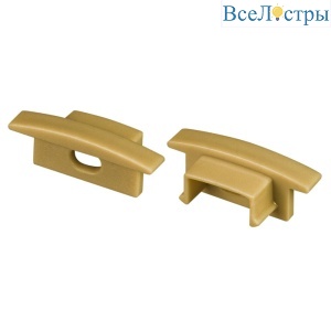 Заглушка Arlight LINE-2308-F GOLD с отверстием 039999