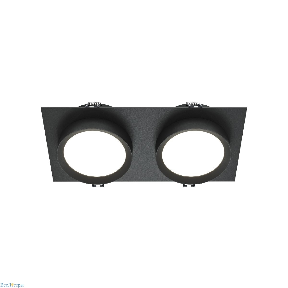 встраиваемый светильник maytoni hoop dl086-02-gx53-sq-b