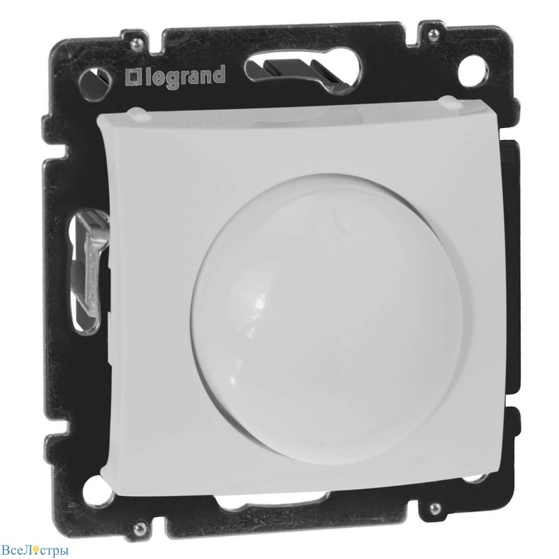 диммер поворотный legrand valena 400w белый 770061