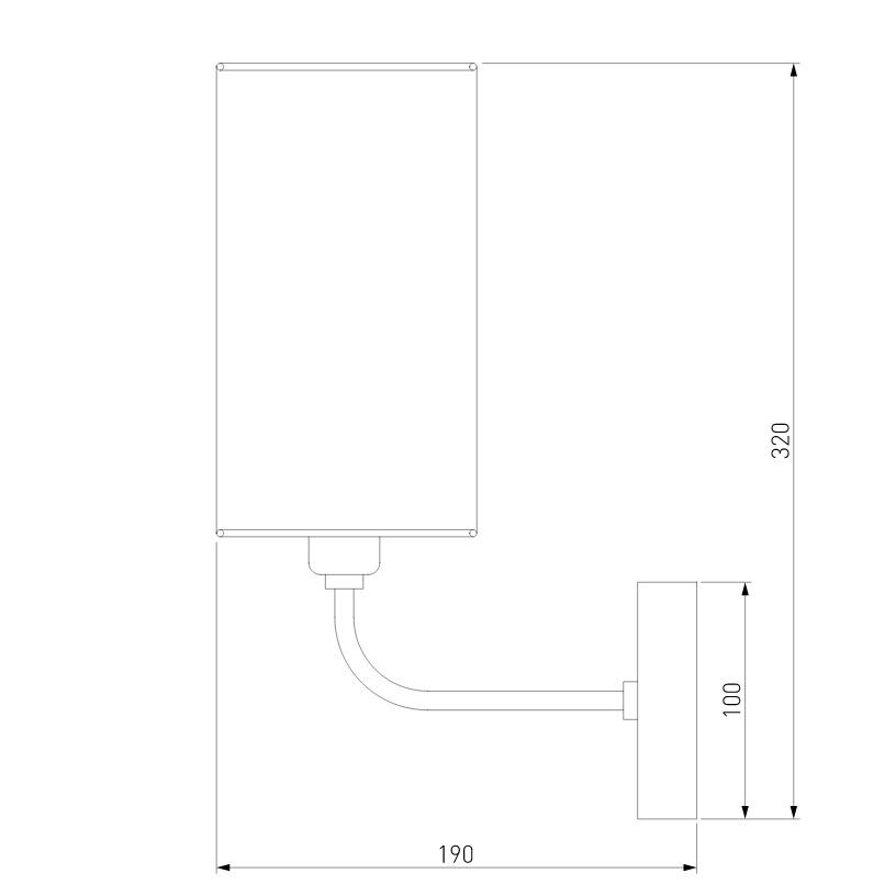 бра eurosvet purezza 60128/1 хром