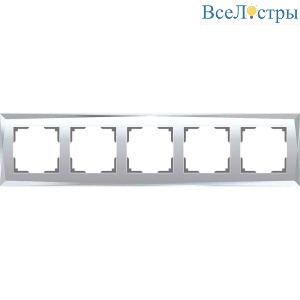 Рамка на 5 постов зеркальная Werkel W0051220 4690389158896