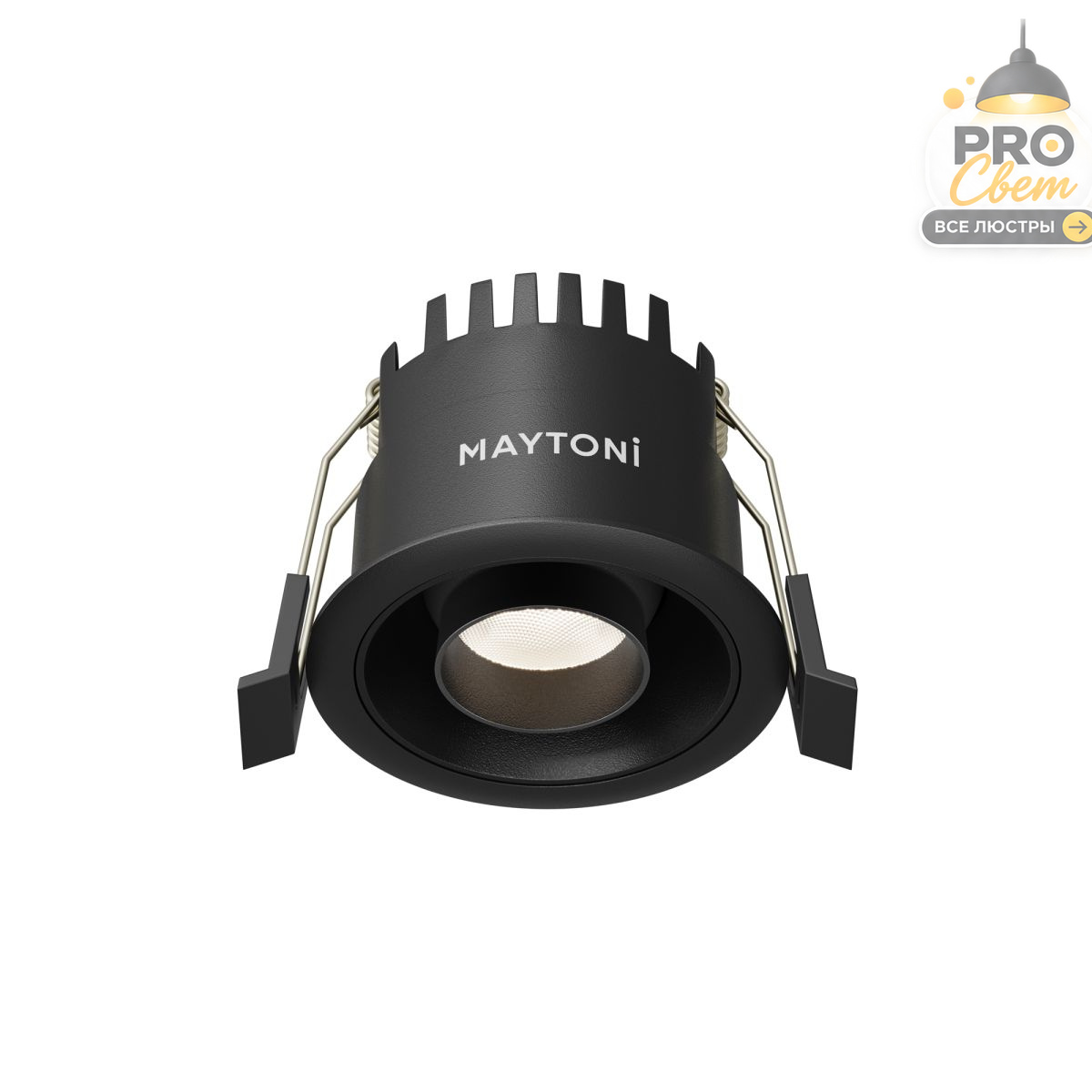встраиваемый светильник maytoni technical dip t dl128-10w4k-b