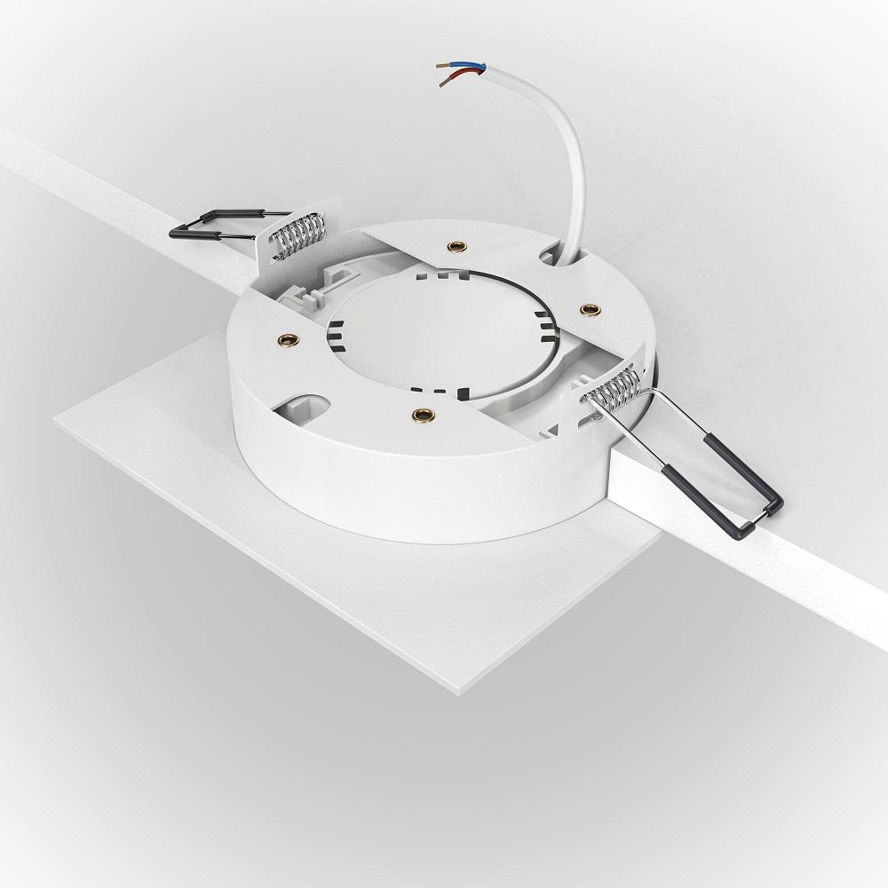 встраиваемый светильник maytoni hoop dl086-gx53-sq-ws
