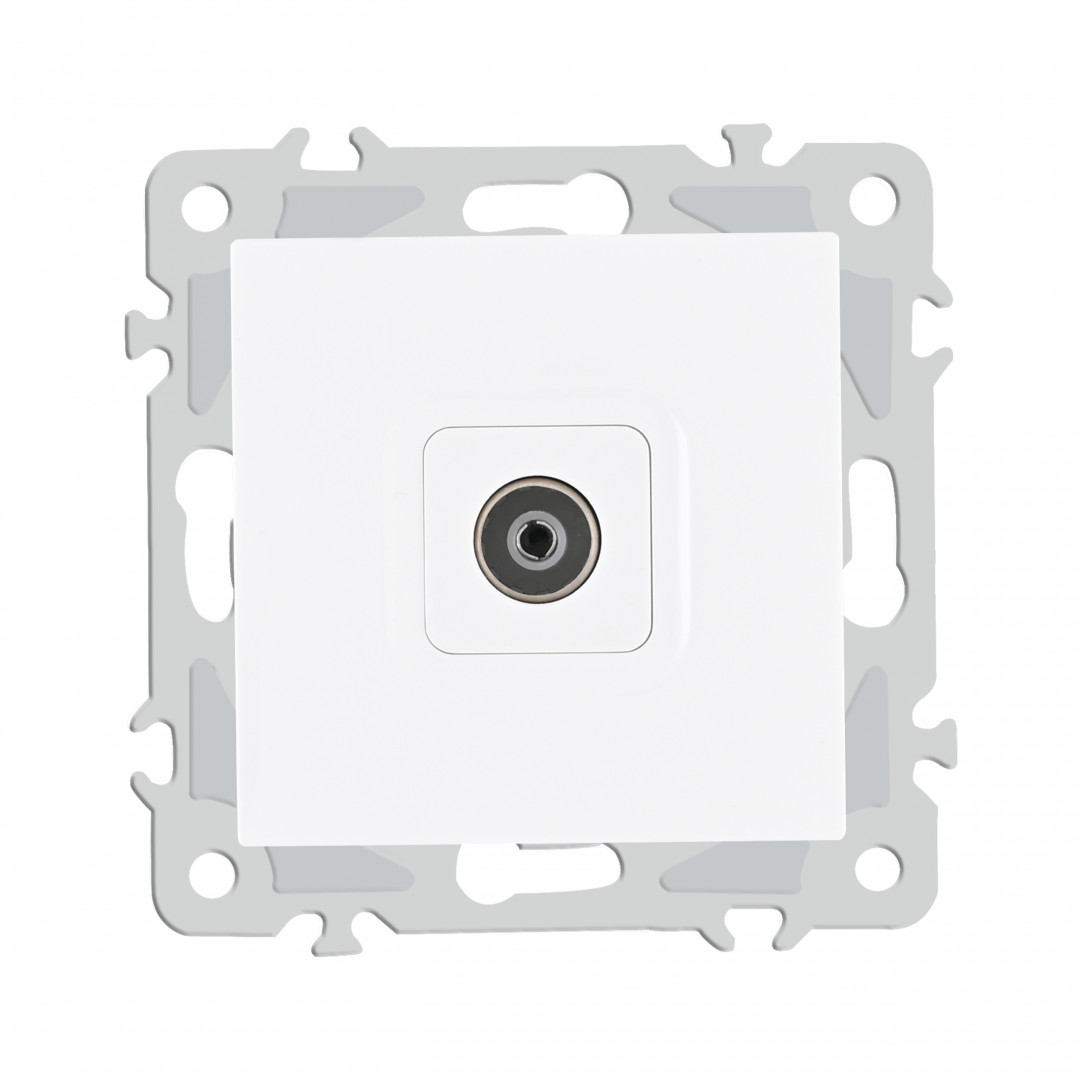 розетка tv arte milano 206.43-1.white