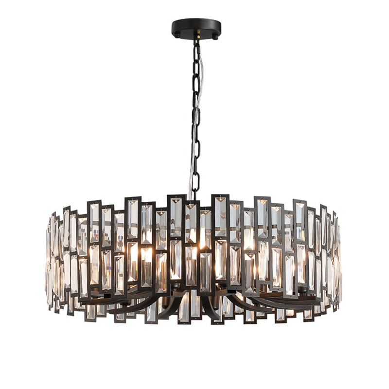 подвесная люстра delight collection d8524p/s black/clear