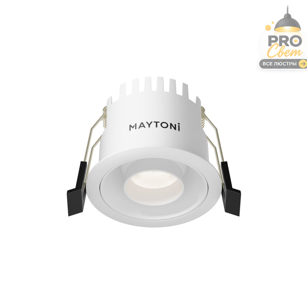 встраиваемый светильник maytoni technical dip t dl128-10w4k-w