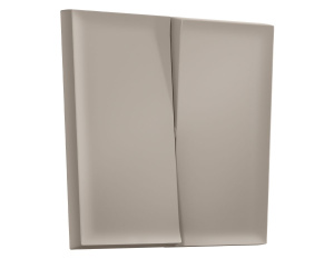 Лицевая панель SIGMA (Серо-бежевый матовый) для 2-кл выключателей QUANT PRO Ambrella Volt SP3630