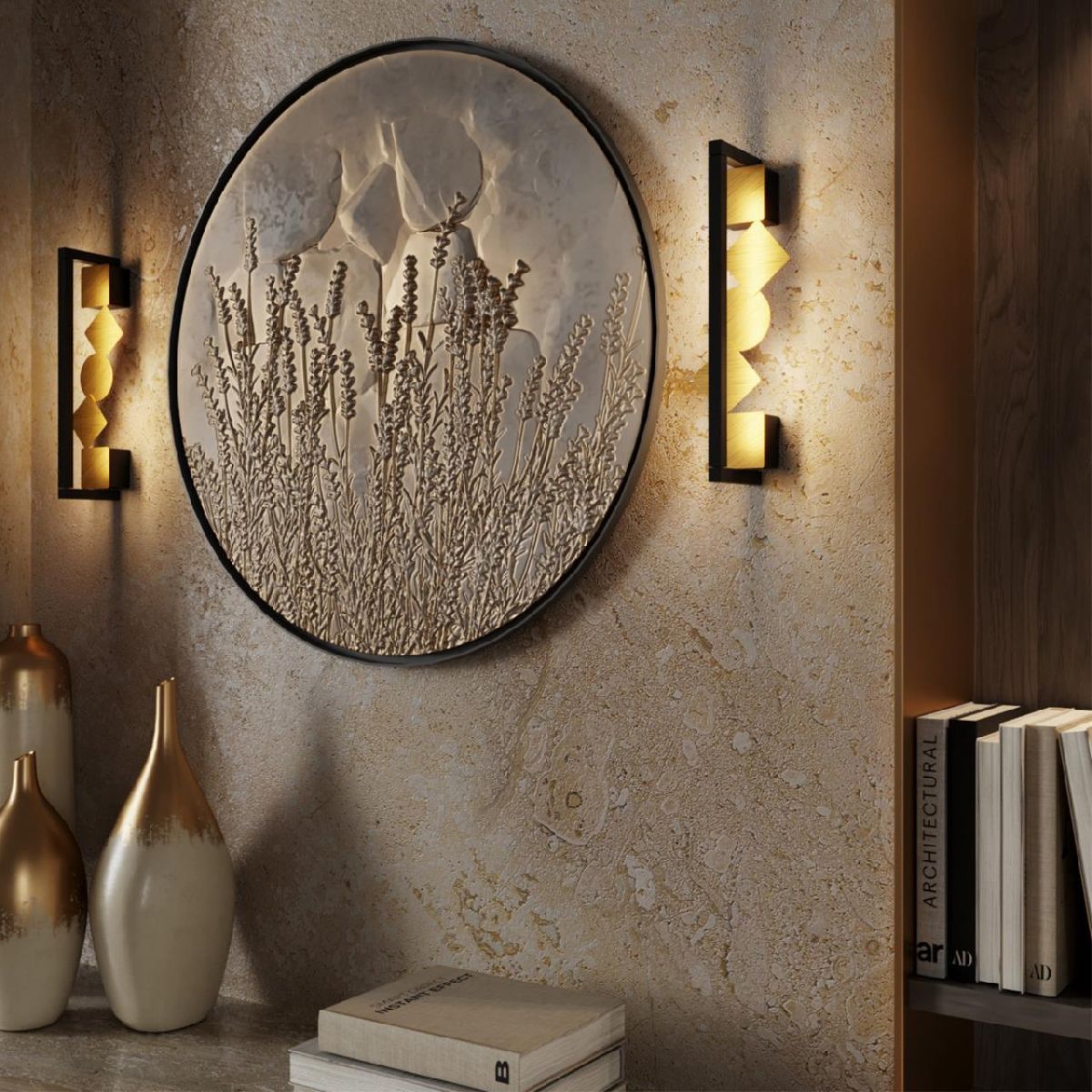 настенный светильник odeon light geos 6691/12wl