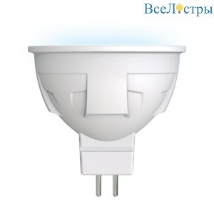 Лампа светодиодная (UL-00002422) Uniel GU5.3 6W 4000K матовая LED-JCDR 6W/NW/GU5.3/FR PLP01WH