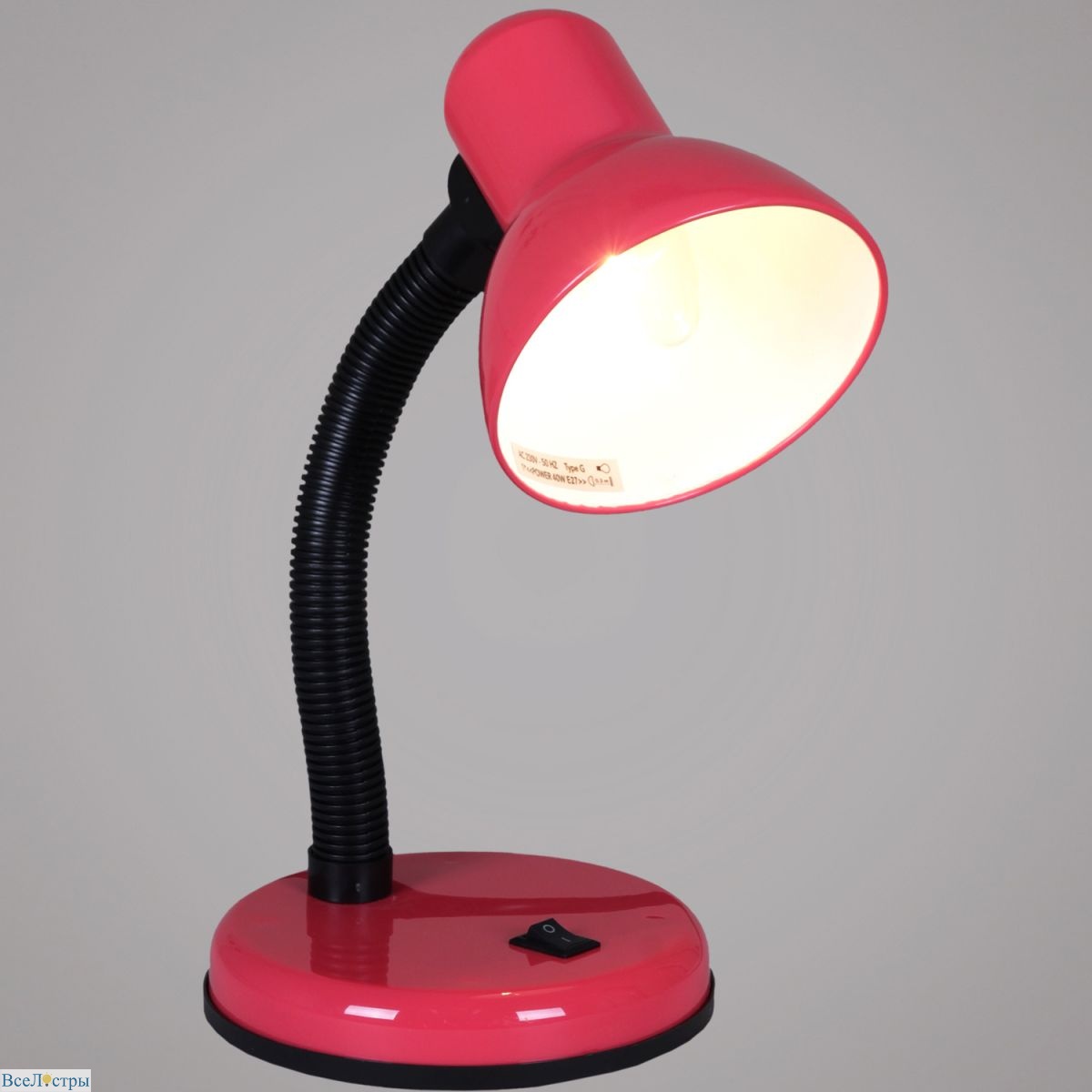 настольная лампа reluce 00203-0.7-01 pink