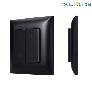 Накладная кнопочная панель 2.4 ГГц Arlight SMART-RF-801-22-2G-DIM-SUF Black (3V, 2.4G) (IARL, IP20 Пластик) 050446